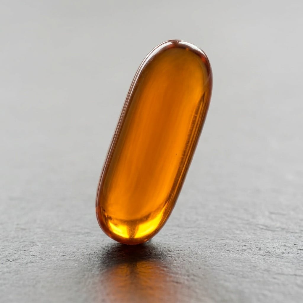 Omega-3 fish oil softgel 18/12 TG 1000 mg + 5 IU Natural VE, EU stock