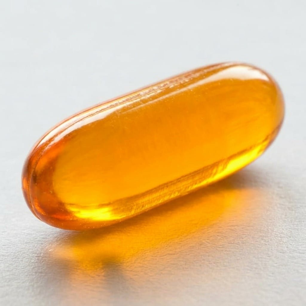 Omega-3 fish oil softgel Fish Oil 33/22 1000 mg + D-Alpha tocopherol 12 IU/mg + D3 2000 IU + K2 50 mcg, EU stock