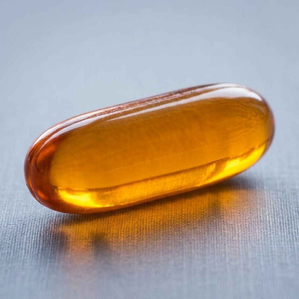 Omega-3 fish oil softgel 18/12 TG 500 mg + 5 IU Natural VE, EU stock